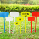 Shipton flat bevel plastic large ground label gardening label agricultural corn test field mark indication sign combination 36cm flat 10*5 yellow 10 sheets