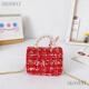 Skonwat nuevo bolso de princesa de moda Internet Celebración pequeña Mini versátil Crossbody Bols