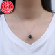 Mi Yan Hai Tahiti Black Pearl Pendant Single Black Pearl Necklace Pendant S925 Silver for Wife and Girlfriend 12-1 10-11mm