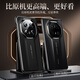 观悦【非凡大师】适用华为mate70rs手机壳mate70RS真素皮翻盖保护套智能视窗全包防摔高档款 【玄黑】顶奢质感丨真皮手感丨智能视窗