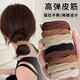 Jay Weiyi colorful hair band for women, high elasticity, autumn and winter new high ponytail hair rope, durable rubber band leather cover, hair rope hair accessory BH-FQ148, 2 random pieces, not specified