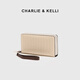 Charlie/Kelli CK Brand Bag Herren Brieftasche Krokodilmuster Vielseitige Brieftasche Handtasche Multi-Card Coin Brieftasche Kartentasche Clutch Grey [chinesisches Valentinstagsgeschenk]