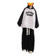 
Bafia Yue girls' clothes set 13-15 years old spring and autumn new style big children's long-sleeved female junior high school students casual two-piece set rag-shoulder sweatshirt + black drawstring pants S size recommended 60-85 Jin [Jin equals 0.5 kg]
