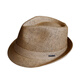 
Tochino high-end Japanese spring and summer jazz top hat for men and women, uniform short-edge casual straw hat gentleman trend middle-aged and elderly hat khaki L size (58-60cm) adjustable