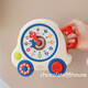 Children's Learning Clock Early Education Toy Music Learning Machine Time Enlightenment Baby Toy 1-3 Years Old Clock Enlightenment Early Education Machine English Version