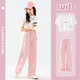 
Ikano I.KARNOW girls' pants summer thin 2025 new children's wide-leg pants suit big children's summer clothes anti-mosquito silk straight pants 15261 military green 150