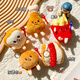 Langcheng niedliche Pommes Hamburger Bag Anhänger Puppe Paar Schlüsselbund-Rucksack Hängende Ornamente, um Schüler zur Schule Geschenke Hühnbein Anhänger 8-10 cm zu schicken