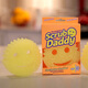 SCRUB DADDY dishwashing sponge imported from the United States smiley face cleaning scrubbing dish wiping scouring pad magic cleaning household rag single sided yellow 1 piece