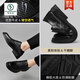 Woodpecker leather shoes men's genuine leather summer breathable hollow casual Brock carved British soft sole men's business wedding sandals black 1381 sandals model 38 standard leather shoe size