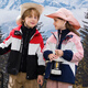 
Disney children's jacket three-in-one spring and autumn girls' jacket autumn winter outdoor autumn clothes TD3DS016 pink white 130