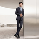 VICUTU Suit Men's Wool Business Commuting Versatile Jacket Dark Blue Suit 185/108C