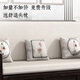 Harmonious Home Sofa Bed New Chinese-style purple gold sandalwood solid wood sofa bed dual-purpose push-pull multi-function living room storage combination Sofa Bed [upgraded latex style] Assembly