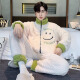 Yu Kemian (yukemian) Herren-Pyjamas Winter Teenager Koralle Velvet verdickter Student Pyjamas Herbst und Winter Flanell Home Clothing Set XQ-9934 L kleine Größe L hohe 160-165 Gewicht 90-100jin [Jin gleich 0,5 kg]