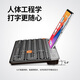 Yunmo (YUNMO) rechargeable wireless Bluetooth keyboard and mouse set dual-mode retro round hat quiet light sound desktop computer laptop mobile phone tablet universal typing peripheral Obsidian black single keyboard [Bluetooth + wireless dual-mode + one-key multimedia] lightless