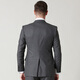 Jijia Pure Laine brisée Single Single Men Business Casual Blazer Fashion Single Suit Top Top Wool Gris 175 / 96A