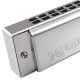 Tongbao TOMBO Japanese 24-hole polyphonic harmonica C tune, an advanced universal musical instrument for children and adult beginners 6624 C tune-modified aluminum lattice