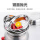 JOBO 304 stainless steel deep soup basin 18cm thickened vegetable basin egg basin kitchen cooking basin hotel commercial home use