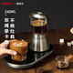 SIMELO Stainless steel Moka pot double valve Italian coffee pot home hand brewing coffee machine 240ML 4-6 servings