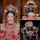 
Xiuhe headdress bride brow pendant queen Chinese style Xiuhe clothes 2024 new Ming Hanfu wedding phoenix crown shaking Xiuhe headdress collection