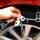 Auto Tire Anti-Slip Chain Sedan Sev Send Sup внедорожный пикап автомобилей Universal Snow Amergency Chain шифрование жирное белое 15565R14 Bold 2 куски