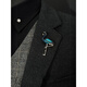 Shijun (SHIJUN) Chinese style glaze color brooch, exquisite enamel color dragonfly men's suit jacket, bird corsage handmade accessories, bee