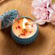 Cute mini tin can with low-temperature and long-lasting aromatherapy candle gift box to purify the home, romantic couple's birthday gift, gardenia blooming, rich floral fragrance