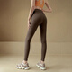 LULULMCCTN Yoga Pants Women's High Waist Hip Lifting Sports Fitness Tight Pilates Training Pants Women's Khaki Brown New Color L