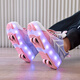 Tibetanamerikanische Ära Kinderviertel mit mittlerer Kinderrollen-Rollschuhe für Frühlings- und Herbst 2025 neue Radschuhe Eisschlüsse Girls 'Rampage Schuhe S7024 Pink Pink Allradmodell Kulomi, innere Länge beträgt ca. 21,2 34