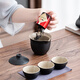 Xiduomi Travel Tea Set Quick Cup Single Outdoor Tea Kung Fu Tea Cup Portable Pot Teacher's Day Birthday Gift