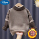 
Disney children's cardigan boy's sweater plus velvet thickened medium-sized children's pullover base knit sweater winter top keep warm brown [no plus/velvet] 150