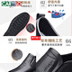 Zapatos de cuero de cartelo cuero genuino nuevo estilo 2021 otoño suave sole zapatos casuales de moda aliviables plato de papá de mediana edad tablero DG9209N CUBIERTA NEGRA FUTRA FURAS 38