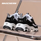 Skechers Panda Shoes Women's Thick Soled Casual Shoes Cushioned Sports Shoes Breathable Dad Shoes 8
