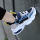 Huilirui Sneakers para niños para niños Nuevos zapatos casuales de malla transpirable para los zapatos para correr con el suelo suave y anti-deslizamiento de los niños en medio