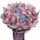 Airi flowers local express delivery giant bouquets of roses, birthday flowers, date flowers for girlfriends, gifts for besties, purple roses, pink snow mountain with hydrangeas, purple platycodon and violets mixed and matched large bouquets