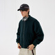 Nothomme 70% шерсть японская осень и зима Retro Simple Urbancore Baseball Woolen Jacket Men Dark Green xl