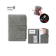 Daihuo Japan Study Abroad Zertifikat Paket Paket Passport-Clip männlicher und weiblicher Pass Bag Überseepassschutz Abdeckung Anti-Diebstahl-Bürste Grau