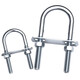 Tianzhuo hardware with nut baffle set galvanized carbon steel U-bolt screw U-shaped card U-shaped pipe clamp fixed buckle ride M6*30*70 5 sets