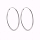Guanpu Pavilion Fat Donglai's same style pt950 platinum earrings large hoop PT950 plain hoop for women simple and elegant platinum hoop exaggeration plain hoop large earrings (30mm)