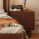 Laisda American Massiv Holzbett Walnuss 1,8 Meter Doppelbett Französisch Klassiker Softpack Festholzbett YF688# 1,8 Bett
