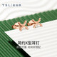 Xie Ruilin (TSL) 18K gold earrings for women, simple color gold earrings and earrings for girlfriend AB991