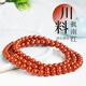 Zhichu Natural Nanhong Bracelet Sichuan Material Baoshan Persimmon Red 108 Multiple Circles Agate Full Color Full Meat Raw Mineral Mineral Less Split Mixed Bracelet Non-Optimized Nanhong 6mm 108 Pieces (With Certificate)