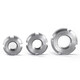 Jinchao GB812 national standard 304 stainless steel round nut slotted nut locking stop small and cap garden nut yuan shape M22*1.5