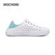 Skechers summer girls' hole shoes casual and versatile outside wear slippers lightweight breathable bubble shoes soft and fashionable white/multi-color/WMLT size 37