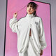 
Adidas (adidas) jacket women's summer sportswear loose stand collar woven casual jacket cardigan top JI9768 Hanyu white L