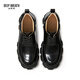 Deep Atem Tief Atem Frauenschuhe Kowide dicker alleiner Top -Gurt Gentleman Single Schuhe Frauen AX13066 Schwarz 36