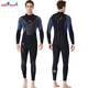 DIVE&SAIL manufacturer wholesale new 3mm wet suit men's wet one-piece warm snorkeling suit long-sleeved cold-proof surfing winter swimsuit black M