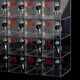 Mesu Juhong Acrylic Cell Phone Storage Cabinet Transparent Storage Box Workshop Cell Phone Storage Cabinet Staff Factory Cell Phone Storage Box with Lock 9 Cells Single Cell 10*10*19CM