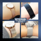 Tianwang watch with steel strap original model 31056 3886 51154 5876 men and women steel bracelet black blue 20 insurance buckle-black 22mm