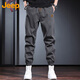 JEEP Casual Pants Men's Autumn and Winter Loose Leg Work Pants Men's Trendy and Versatile Men's Pants Gray 2XL