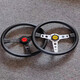 14 pouces Prototipo Car Modification du volant JDM Cadre noir Microfibre Cuir Sports Roueur de direction Titane + base 13077 Frame noir + Point Modèle